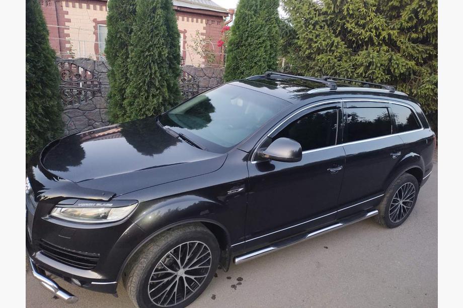 Audi Q7 2005–2015 Dakdragers (dwarsbalken) voor geïntegreerde dakrails Skybar V2 120 cm (2 stuks) Image