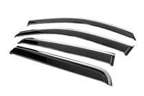 Toyota Hilux 2006–2015 Raamwinddeflectoren met chroomlijst Niken Luxury (2011-2015, 4 stuks) foto 2