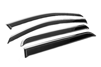 Toyota Hilux 2006–2015 Raamwinddeflectoren met chroomlijst Niken Luxury (2011-2015, 4 stuks) foto 3