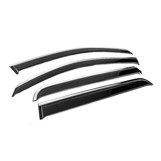 Raamwinddeflectoren met chroomlijst Niken Luxury (2011-2015, 4 stuks) Toyota Hilux 2006–2015 foto 3