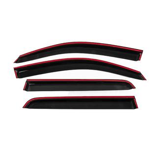 Raamwinddeflectoren met chroomlijst Niken Luxury (2011-2015, 4 stuks) Toyota Hilux 2006–2015 foto 4