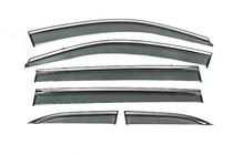 Toyota Highlander 2013–2019 Raamwindschermen met chromen sierlijst Niken Luxury (6 stuks) foto 2