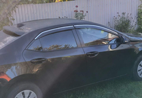 Toyota Corolla 2013–2019 Windschermen met chromen sierlijst Niken Luxury (4 stuks) foto 1