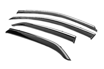 Toyota Corolla 2007–2013 Windschermen met chromen sierlijst Niken Luxury (4 stuks) foto 2