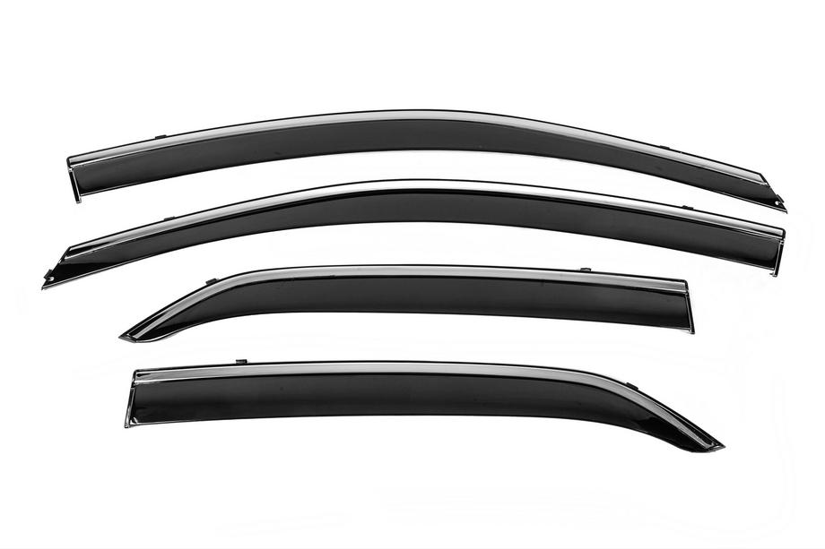 Toyota Corolla 2007–2013 Windschermen met chromen sierlijst Niken Luxury (4 stuks) Image