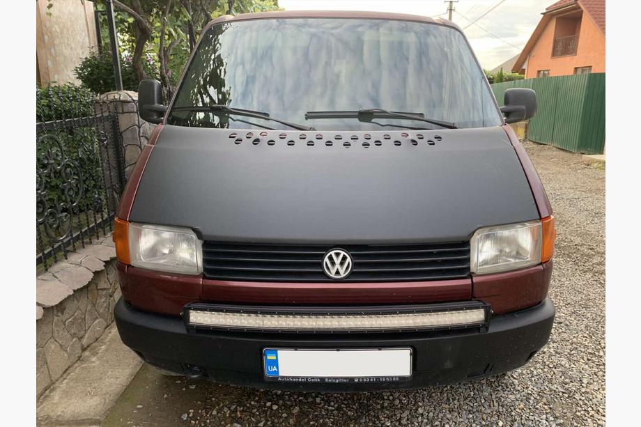 Volkswagen T4 Transporter 1990–2003 Motorkaphoes voor rechte motorkap (kunstleer) Image