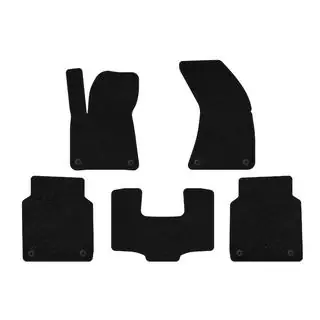 Textiele vloermatten Deluxe (Long, zwart)
