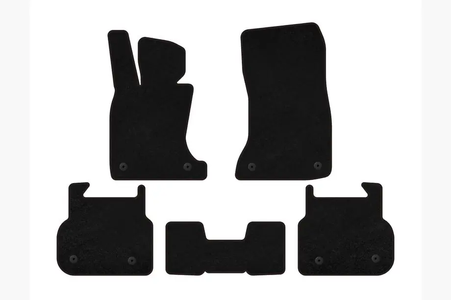 BMW 7 Serie F01/F02 2008–2015 Textiele matten Deluxe (voor F01, zwart) Image