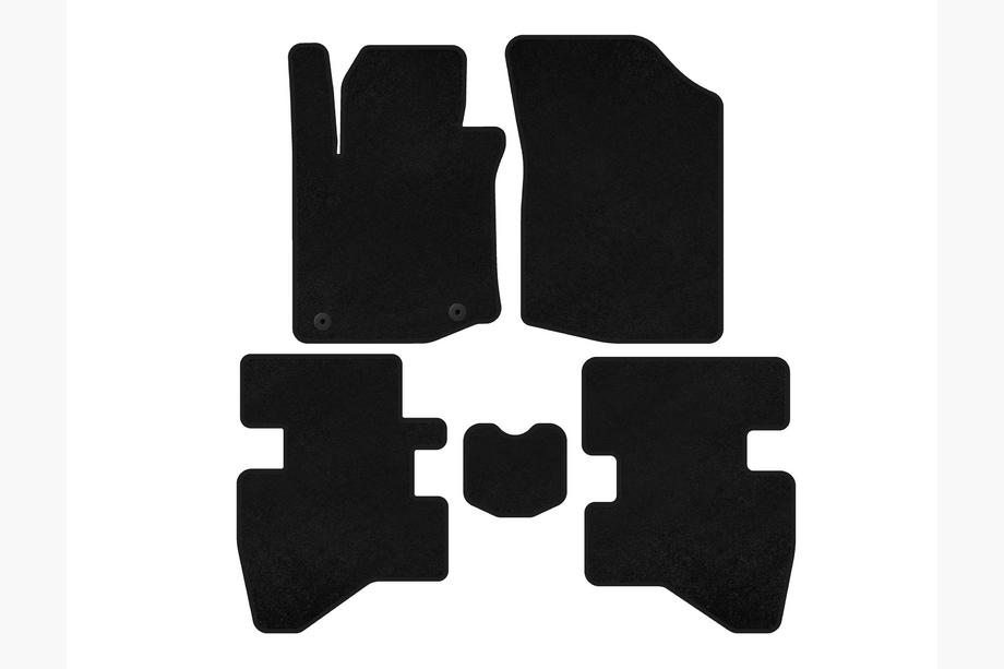 Citroen C-1 2014–2021 Deluxe textielen automatten (HB, zwart) Image