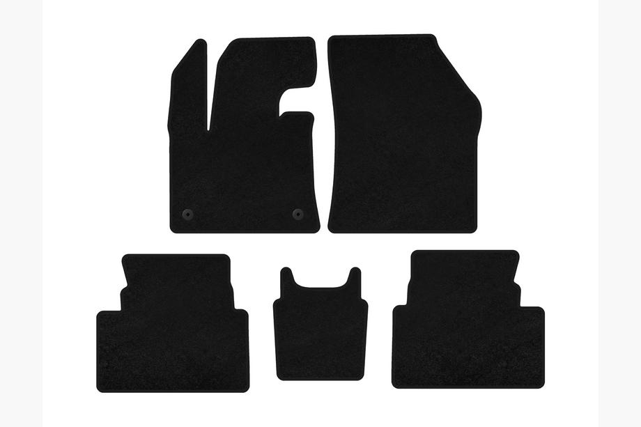 Citroen C5 Aircross 2017–2025 Deluxe textielen automatten (vloerscharnierend gaspedaal, zwart) Image