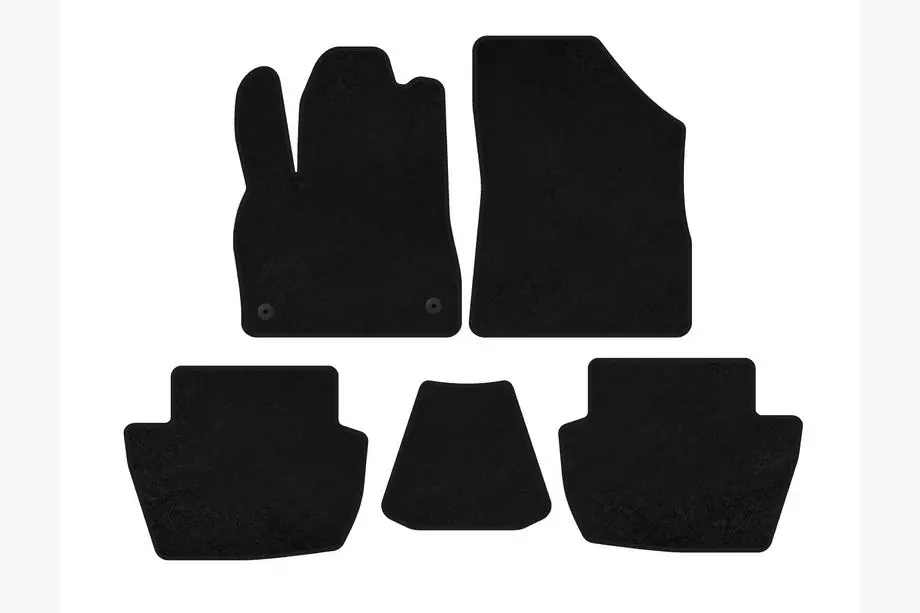 Citroen DS-5 2011–2015 Deluxe textiele automatten (HB, Hybrid/automaat, zwart) Image