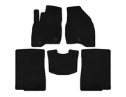 Ford Explorer 2011–2019 Deluxe stoffen automatten (2015-2017, 2 rijen, 7-zits, zwart) foto 1