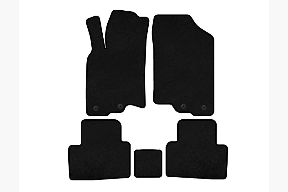 Honda Insight II 2009–2014 Stoffen automatten Deluxe (HB, Hybrid, zwart) Image