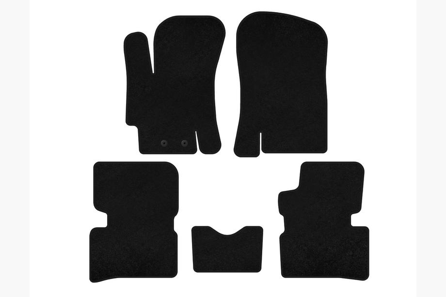 Hyundai Accent 2006–2010 Textiele automatten Deluxe (SD, zwart) Image
