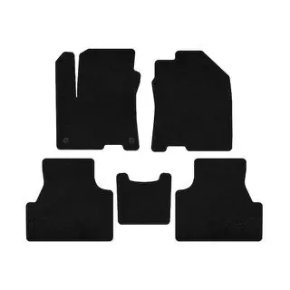 Deluxe textielen automatten voor het interieur (2019-2020, Electric, zwart) foto 1