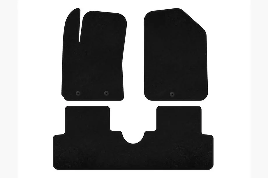 Hyundai I-10 2014–2017 Deluxe textielen automatten (HB, zwart) Image