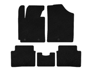 Hyundai Veloster 2011–2017 Textiele automatten Deluxe (Zwart) foto 1