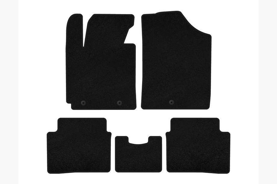 Hyundai Veloster 2011–2017 Textiele automatten Deluxe (Zwart) Image