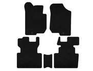 Kia Carens 1999–2012 Deluxe textielmatten (2006-2012, 2 rijen, 7-zits, zwart) foto 1