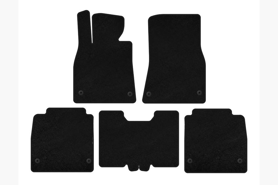 Lexus LS 2007–2017 Deluxe textiele automatten (2007-2010, SD, lange wielbasis, zwart) Image