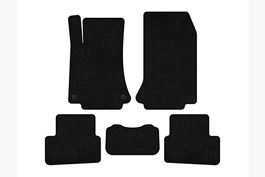 Mercedes A-Klasse W176 2012–2018 Textiele automatten Deluxe (Zwart) Image