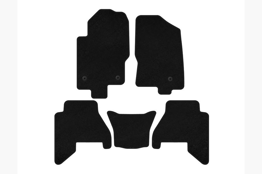 Nissan Pathfinder R51 2005–2014 Deluxe V2 stoffen automatten (2 rijen, zwart, 2010-2014) Image