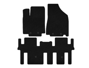 Nissan Pathfinder R52 2012–2021 Deluxe stoffen automatten (2 rijen, zwart) foto 1