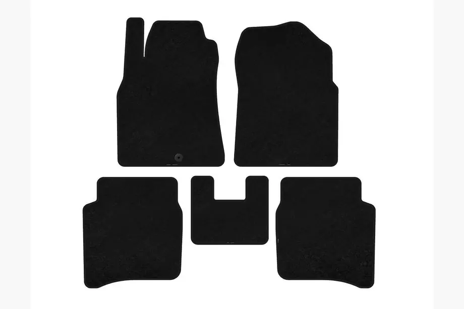 Nissan Primera P12 2002–2007 Textiele automatten Deluxe (SD, zwart) Image