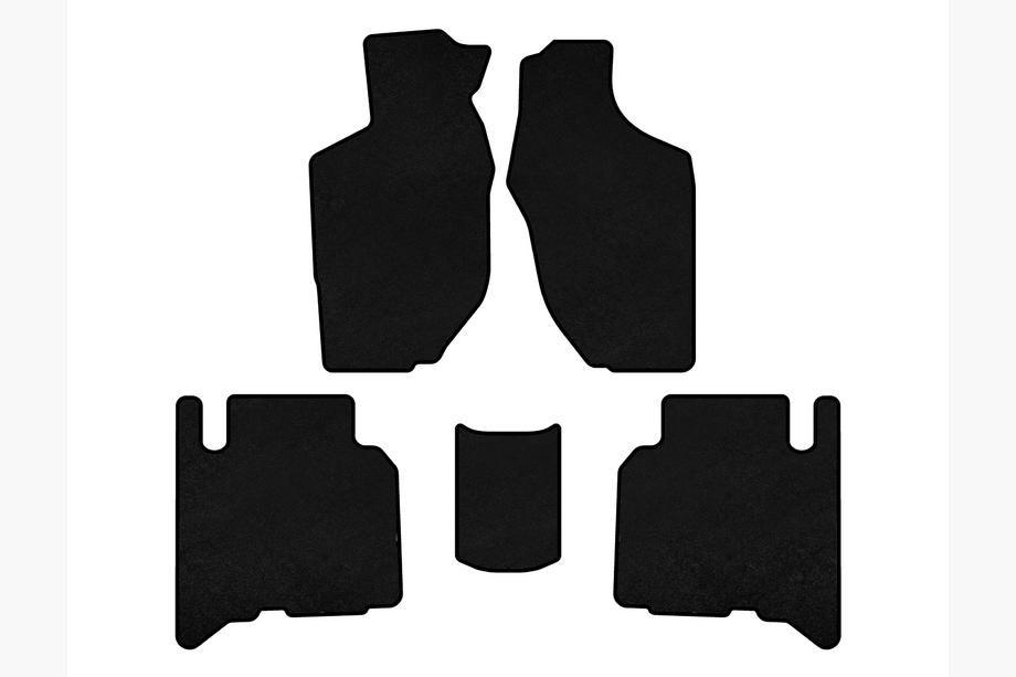Opel Frontera 1998–2003 Stoffen automatten Deluxe (5-deurs, zwart) Image