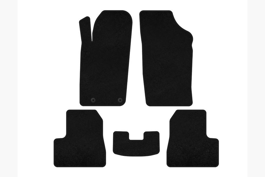 Peugeot 206 1998–2024 Deluxe textielen automatten (2009-2013, Zwart) Image
