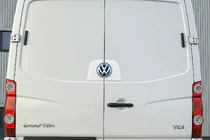 Volkswagen Crafter 2006–2016 RVS omlijsting achterlogo foto 1