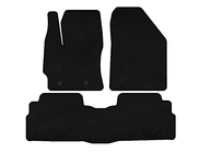 Toyota Verso 2009–2018 Deluxe textiele automatten (2 rijen, 7-zits, zwart) foto 1