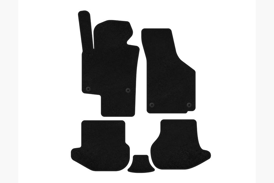 Volkswagen EOS 2006–2011 Textiele automatten Deluxe (Zwart) Image