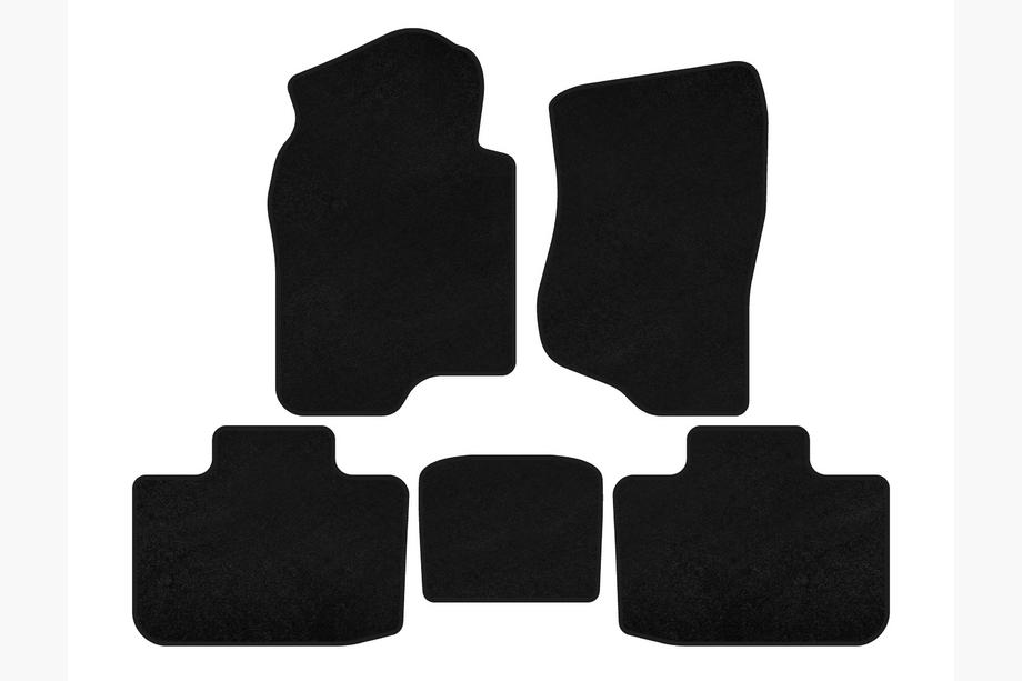 Cadillac Escalade 2007–2014 Deluxe textiele vloermatten (2 rijen, zwart) Image