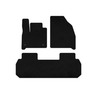Deluxe textiele vloermatten (2 rijen, zwart) foto 1
