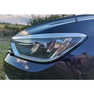Chromen koplamp sierlijsten (2015-2018, 2 stuks, RVS) foto 1