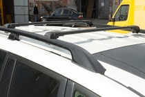 Kia Carnival 2021– Dakdragers (dwarsdragers) voor standaard dakrails, afsluitbaar met sleutel, WingBar V1 (2 stuks) Tot 140 cm, grijs foto 5