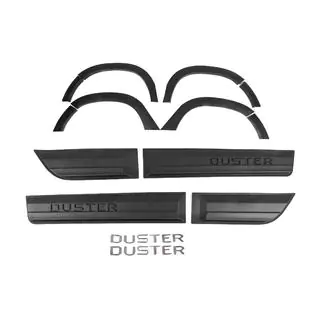 Wielkastverbreders met sierlijsten (12 stuks, zwart ABS) Dacia Duster 2018–2024 foto 1