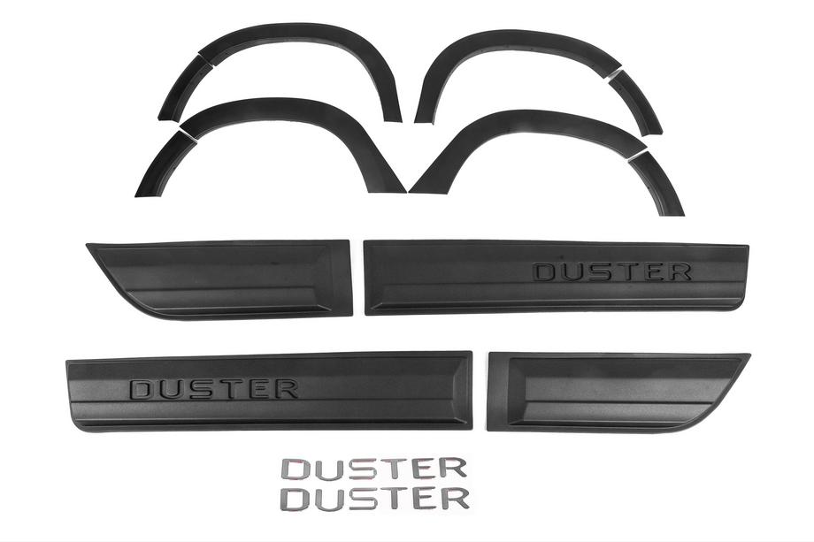 Renault Duster 2018–2024 Wielkastverbreders met sierlijsten (12 stuks, zwart ABS) Image