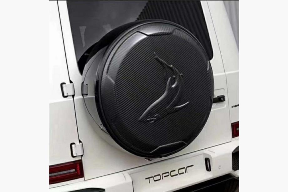 Mercedes G-Klasse W463 2018–2024 Reservewielkap Topcar-Style (Carbon) Foto 1