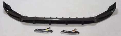 Mercedes G-Klasse W463 2018–2024 Voorbumper lipspoiler Lip (voor G63 AMG, dry carbon) foto 1