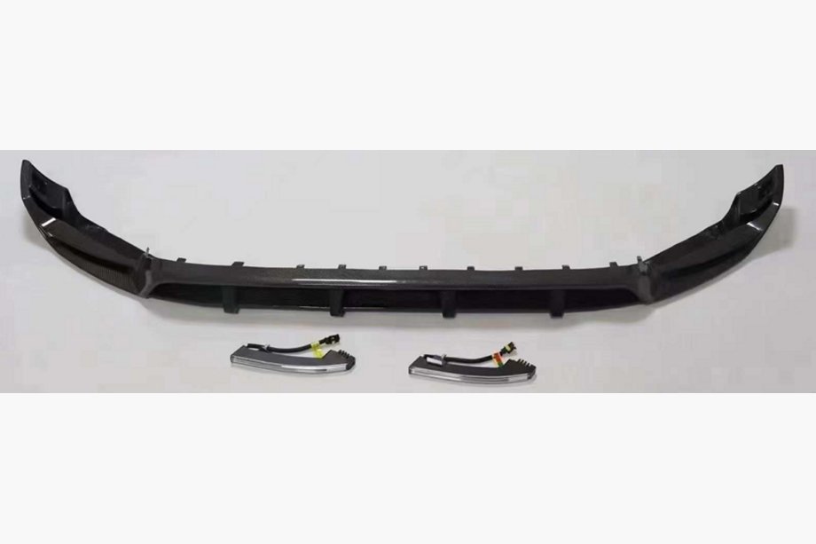 Mercedes G-Klasse W463 2018–2024 Voorbumper lipspoiler Lip (voor G63 AMG, dry carbon) Image