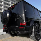 Mercedes G-Klasse W463 2018–2024 Achterbumperdiffuser V2 (voor G63 AMG, carbon) foto 4