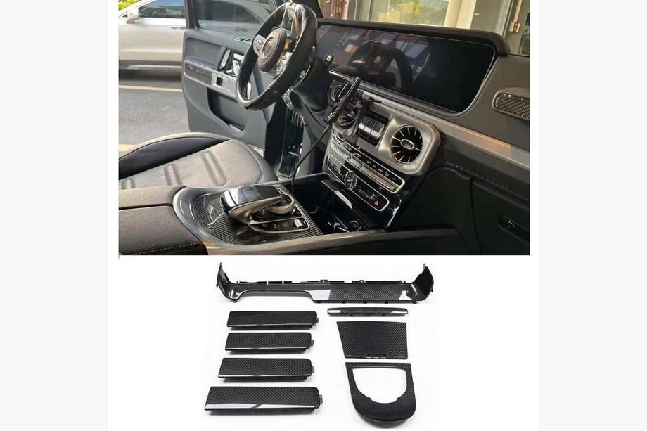 Mercedes G-Klasse W463 2018–2024 Set carbon interieur-inserts V2 Foto 1