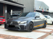 Mercedes C-klasse W205 2014–2021 Bodykitset met achterdiffuser (design Black Mamba C63GT) foto 1