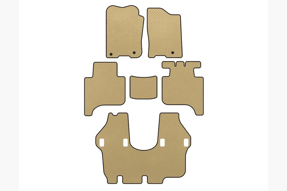 Infiniti QX56 2004–2010 EVA automatten (3 rijen, 2004-2008, Beige) Image