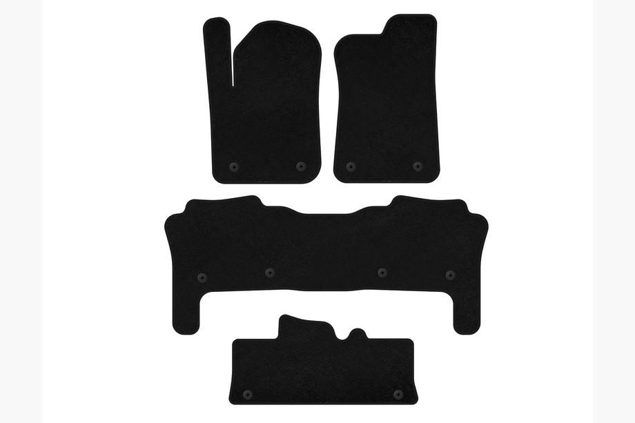 Infiniti QX56 2010–2013 Textielen automatten Classic (3 rijen, zwart) Image