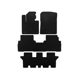 EVA vloermatten voor interieur (3 rijen, 7-zits, zwart) Kia Sorento III UM 2014–2020