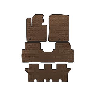 EVA automatten (3 rijen, 7-zits, bruin) Kia Sorento III UM 2014–2020