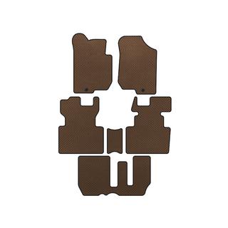 EVA vloermattenset voor interieur (2006-2012, 3 rijen, 7-zits, Bruin)